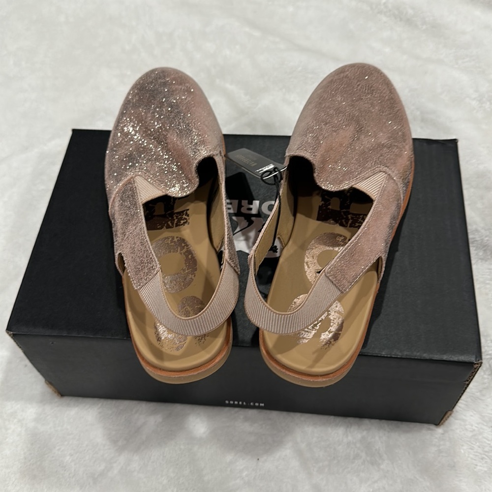 SOREL ELLA SLINGBACK NATURAL TAN / BRUN NATUREL WOMEN’S size 9 - Picture 3 of 12
